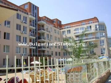 An apartment ready for living in the new complex, located in the territory of one of the biggest Bulgarian sea resort Sunny Beach, about 700 meters from the beach is offered for sale.