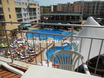For sale is two-bedroom light apartment in a complex Pollo Resort, Sunny Beach, Bulgaria!