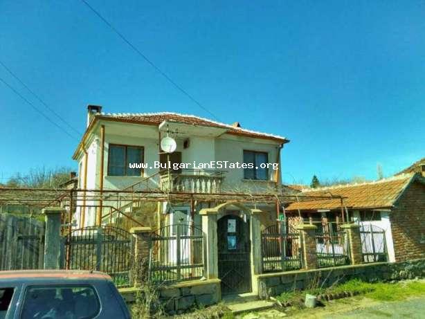 Two-storey house for sale in the village of Momina Tsarkva, municipality of Sredets, 55 km from the city of Bourgas.