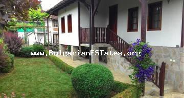 For sale is offered fully renovated authentic Bulgarian house in the village of Golyamo Bukovo, just 50 km from the city of Burgas.