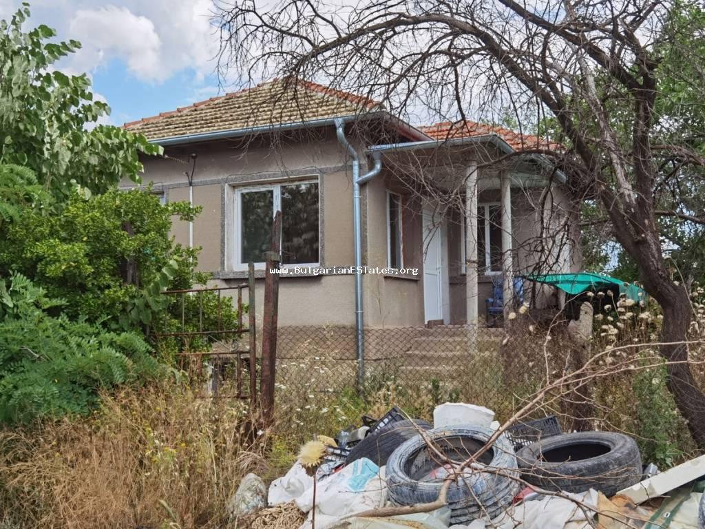 Partially renovated two-storey house for sale in the village of Asparuhovo, only 27 km from the city of Burgas and the sea.
