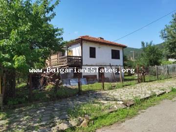 Partially renovated house is for sale in the village of Brodilovo, only 12 km from the town of Tsarevo and the sea, and at the foot of Strandzha Mountain, Bulgaria.