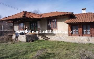 A house is for sale in Bulgaria. We affordably sell a partially renovated one-storey house with a large courtyard in the village of Vezenkovo, 90 km from the city of Burgas, near the Luda Kamchia river.