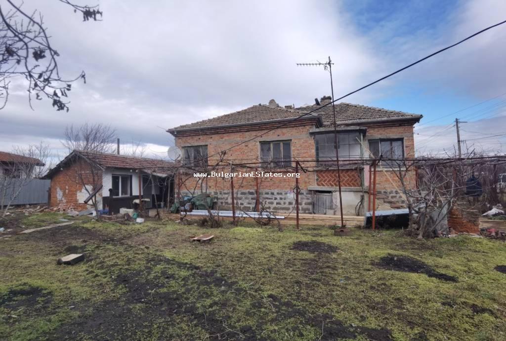 A house for sale in the village of Trastikovo, just 15 km from the city of Burgas and the sea. Sale of a property in Bulgaria.