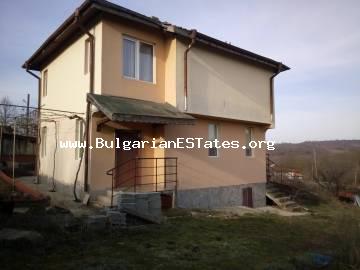 New two-storey house is for sale in the village of Prokhod, 40 km from the city of Bourgas and 12 km from the town of Sredets.