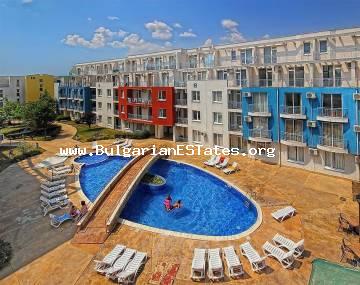 We offer for sale an inexpensive two-bedroom apartment in the complex “Sunny Day 3”, Sunny Beach resort.