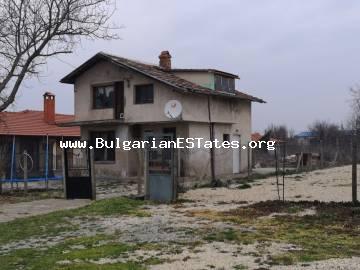 Two-storey house for sale in the village of Polski Izvor, only 25 km from the city of Burgas and the sea, Bulgaria.