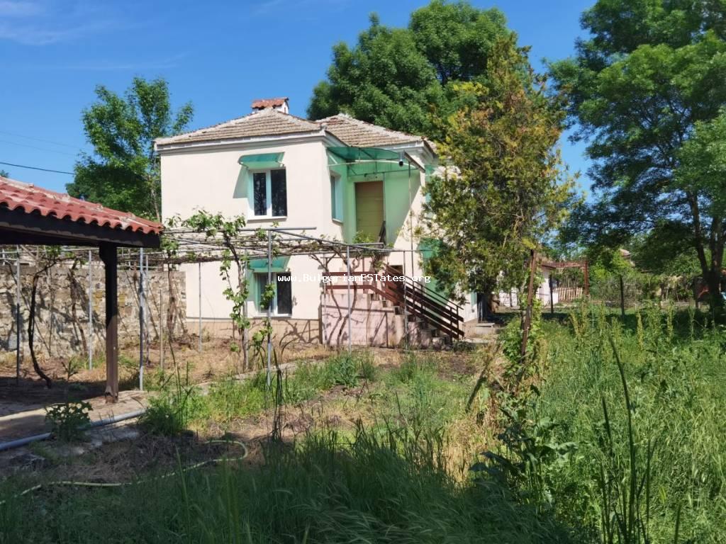 A renovated two-storey house in the village of Zornitsa, only 50 km from the city of Burgas and the sea. Buy property in Bulgaria.