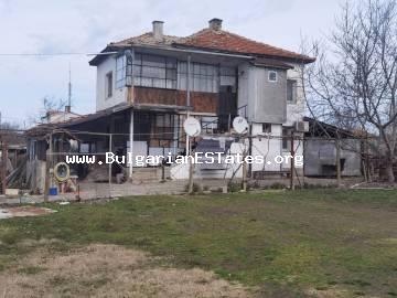 Buy a massive two-storey house in the village of Rusokastro, only 25 km from the city of Burgas and the sea.