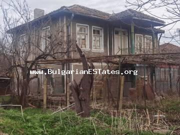 For sale is an old two-storey house in the village of Fakiya, 55 km from Burgas and the sea, Strandzha mountains, Bulgaria.