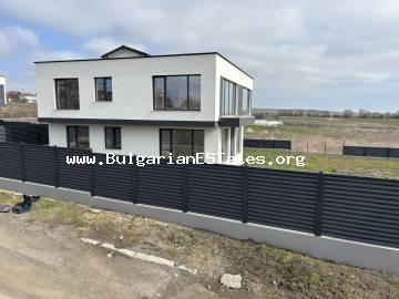 New luxury house for sale in Kamenar, Pomorie, Bulgaria – sea view, only 8 km from the sea and 17 km from Burgas!!! Modern property with a large plot and great potential!!!