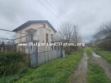 Three-storey house for sale in the village of Livada, Bulgaria – only 20 km from Burgas and the sea and 20 km from the town of Sredets!!! Furnished property with a large plot and additional outbuilding!!!
